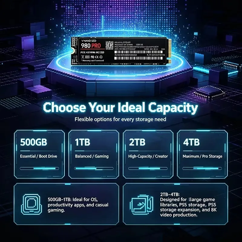 High-Speed 980 PRO PCIe 4.0 X4 - огляд і ціна M.2 Nvme 4Tb Pcie 4.0 Ssd