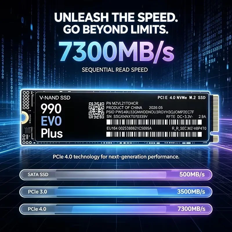 NEW 990 EVO Plus M.2 2280 NVMe - огляд і ціна M.2 Nvme 4Tb Pcie 4.0 Ssd