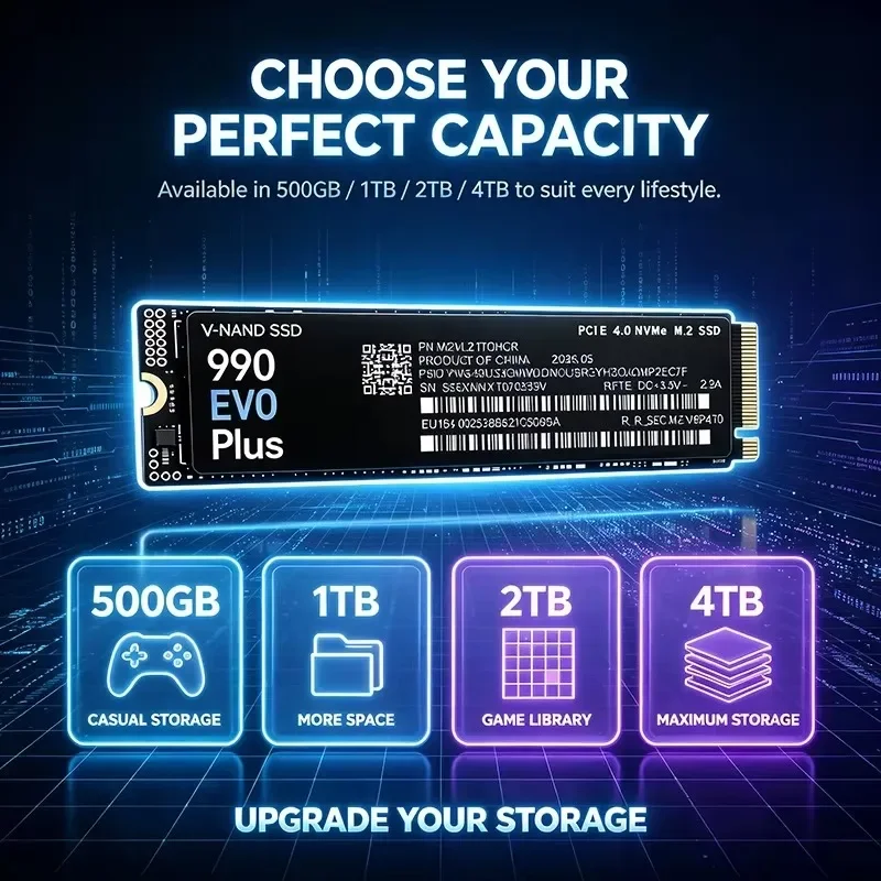 NEW 990 EVO Plus M.2 2280 NVMe - огляд і ціна M.2 Nvme 4Tb Pcie 4.0 Ssd