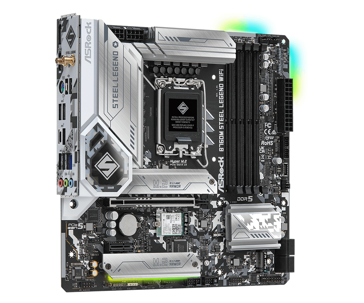 ASROCK B760M STEEL LEGEND WIFI - огляд і ціна Lga 1700 Ddr5 Itx Motherboard