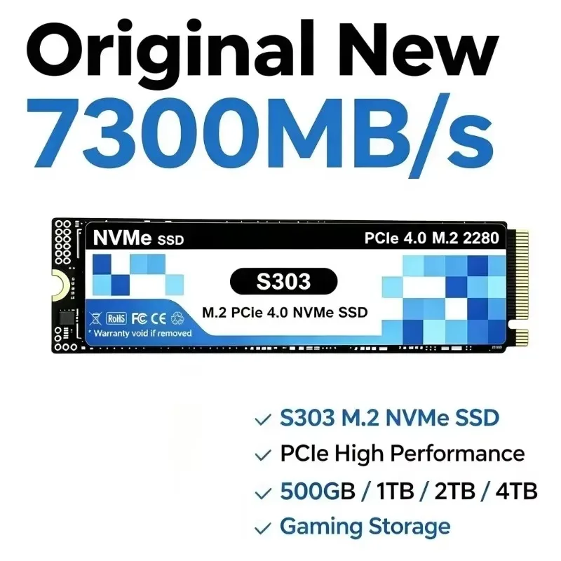 Original S303 M.2 NVMe Interna - огляд і ціна M.2 Nvme 4Tb Pcie 4.0 Ssd