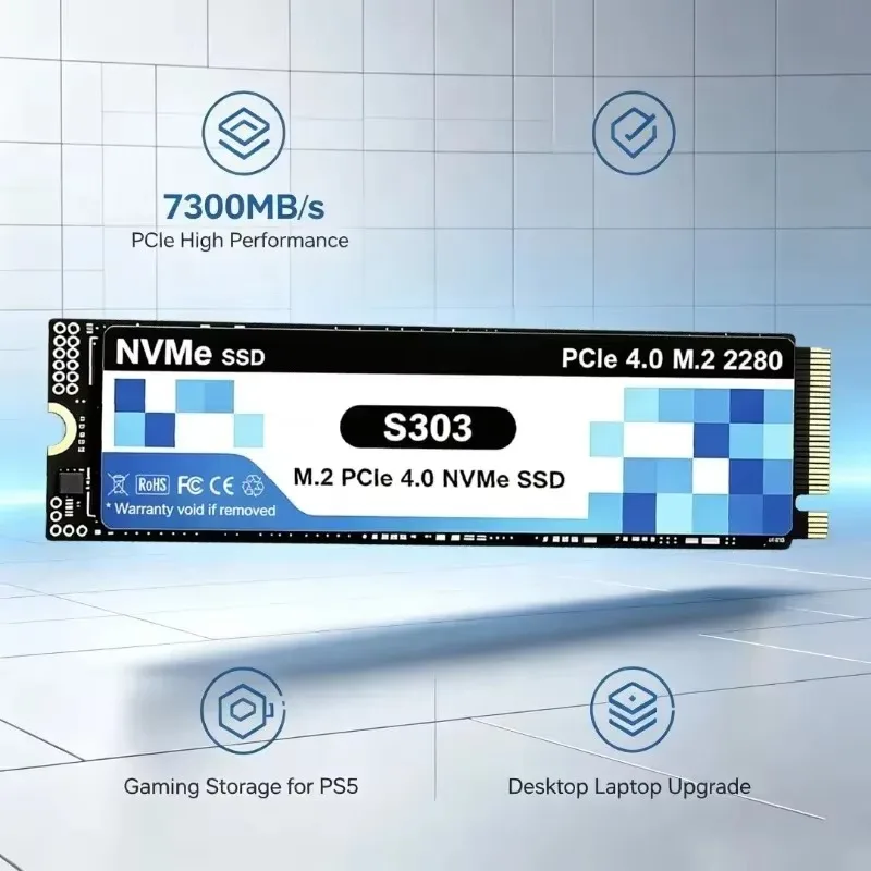 Original S303 M.2 NVMe Interna - огляд і ціна M.2 Nvme 4Tb Pcie 4.0 Ssd