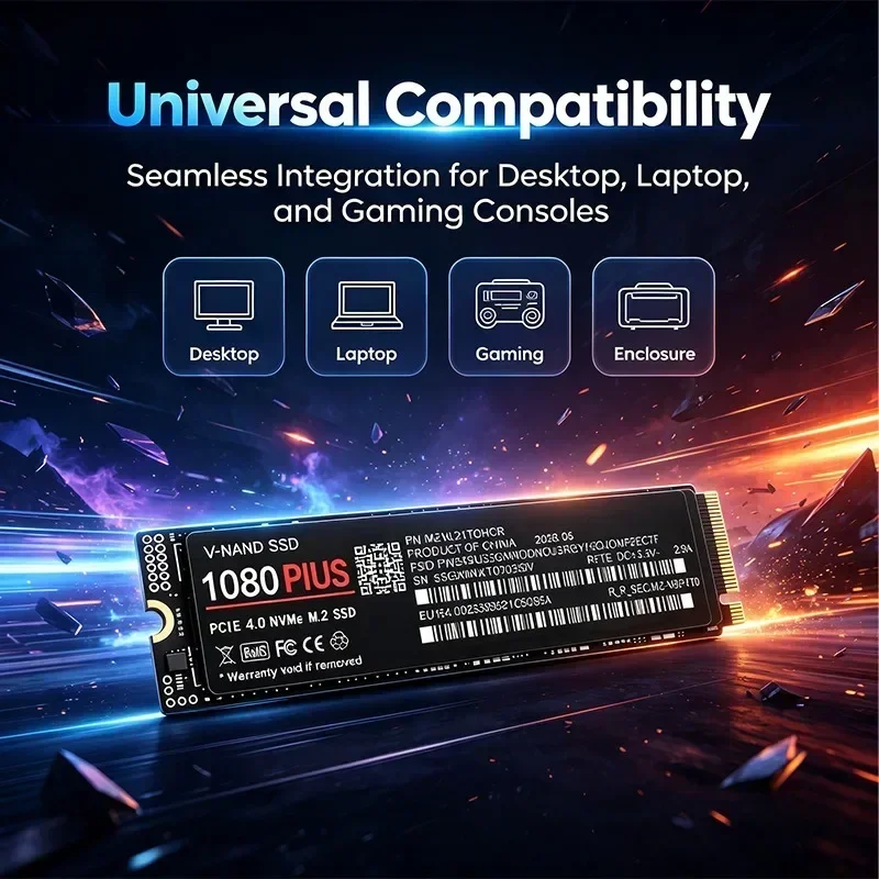 High Speed 100% Original 1080  - огляд і ціна M.2 Nvme 4Tb Pcie 4.0 Ssd