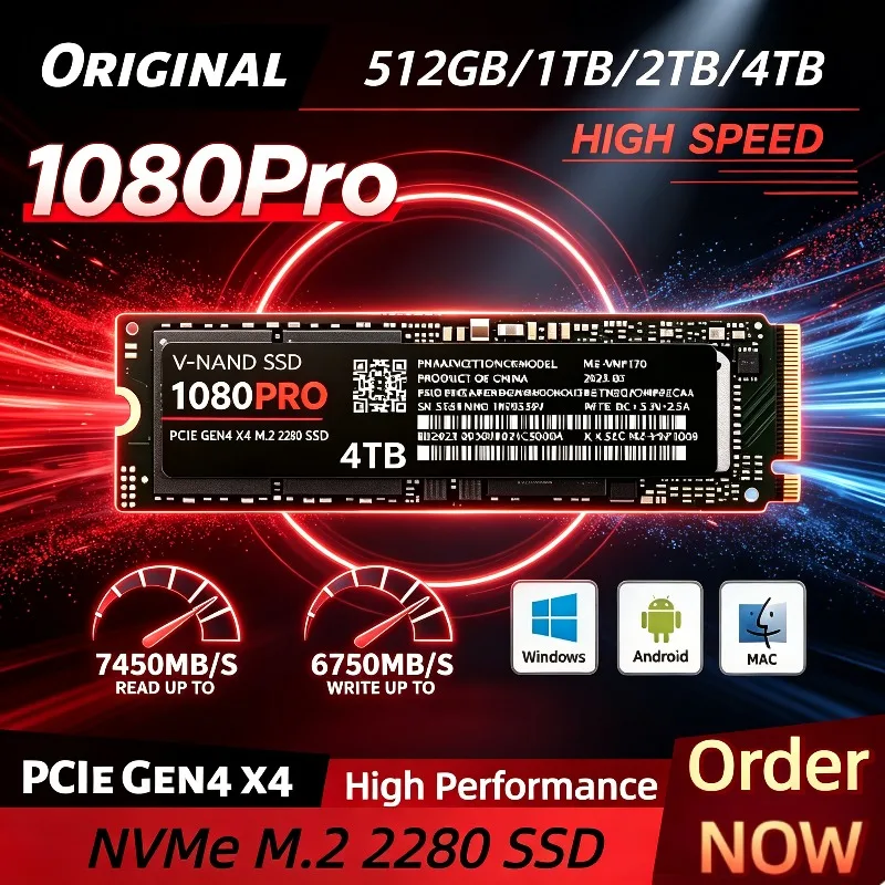 Original 1080Pro 512GB-4TB PCI - огляд і ціна M.2 Nvme 4Tb Pcie 4.0 Ssd